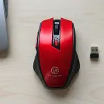 Kırmızı Renkli Baş Parmak Destekli Ergonomik Sessiz Kablosuz Mouse – USB Alıcılı, Ofis ve Oyun İçin Konforlu Bilgisayar Faresi MS6300 (4745)-5