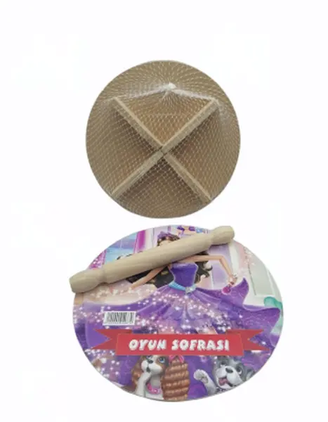 24CM RESİMLİ AHŞAP OYUN SOFRASI EKMEK TAHTA (4745)