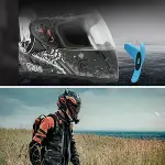Motorsiklet Kask Önü Takılan Telefon Tutucu Aksiyon Kamerası Takılabilen Aparat- KASK DEĞİLDİR - SADECE APARAT GÖNDERİLİR (4745)-2