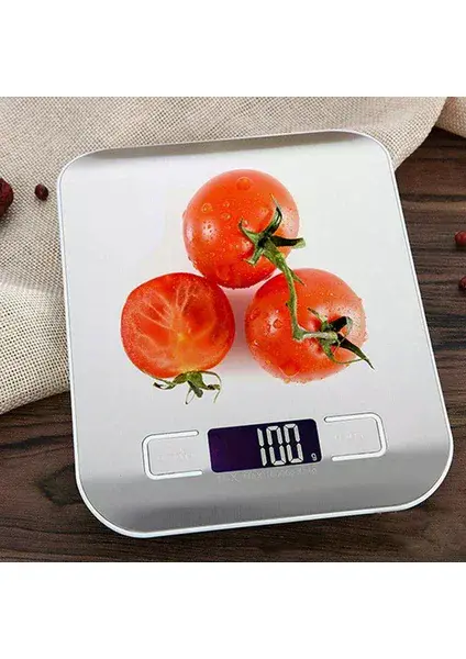Metal Dijital Mutfak Terazisi Hassas Tartı 5 Kg Crown (4745)-3