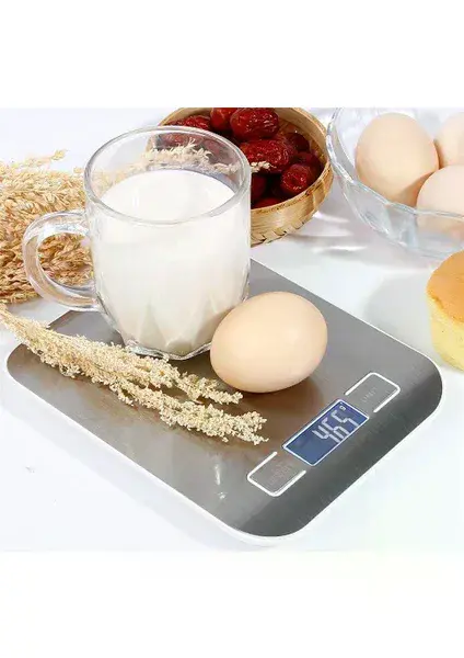 Metal Dijital Mutfak Terazisi Hassas Tartı 5 Kg Crown (4745)