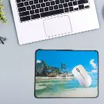 25x32 cm Küçük Boy Mouse Pad Manzara Ada (4745)-4