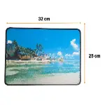25x32 cm Küçük Boy Mouse Pad Manzara Ada (4745)-5