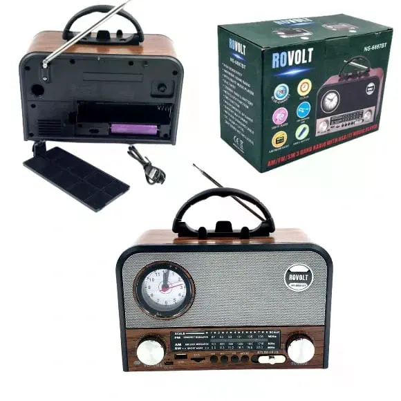 Nns NS-6697BT Taşınabilir Bluetooth Nostaljik Radyo-2