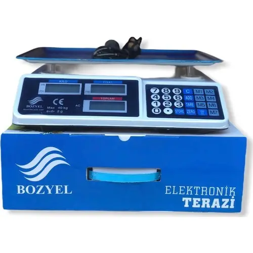 Dijital Göstergeli Elektronik Bakkal Kasap Manav Terazisi 40 Kg-4