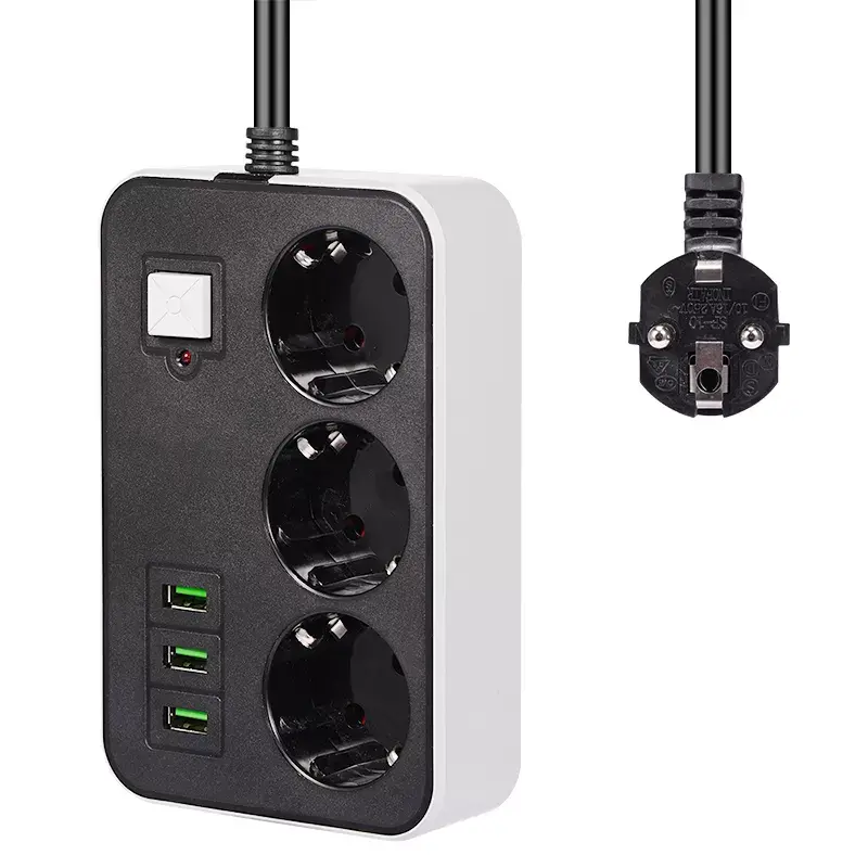 3 USB’li 3’lü 1.8 m Akım Korumalı Priz (4745)