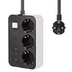 3 USB’li 3’lü 1.8 m Akım Korumalı Priz (4745)-1