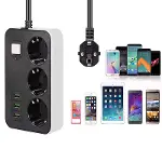 3 USB’li 3’lü 1.8 m Akım Korumalı Priz (4745)-5