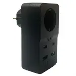 Isıya Dayanıklı Termal Akım Korumalı 1 Priz Girişli 2 USB Girişli 2 TYPE-C Girişli Pirz (4745)-1