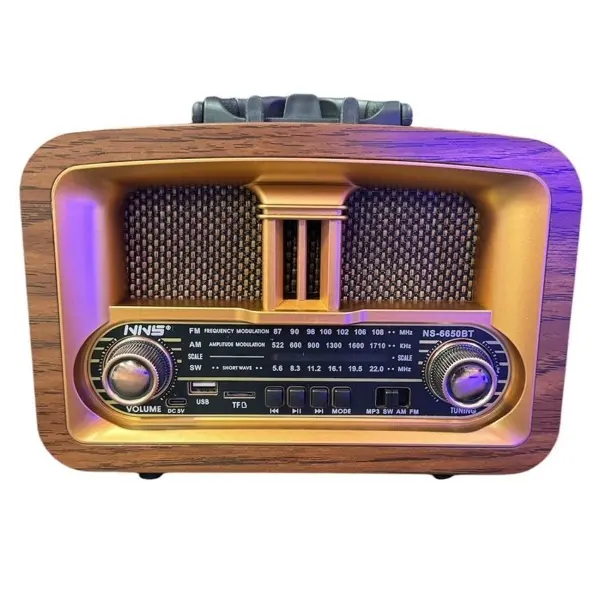 Taşınabilir Klasik AM/FM/SW Retro Ev Radyo USB ile Şarj Olabilen Retro Radyo (4745)