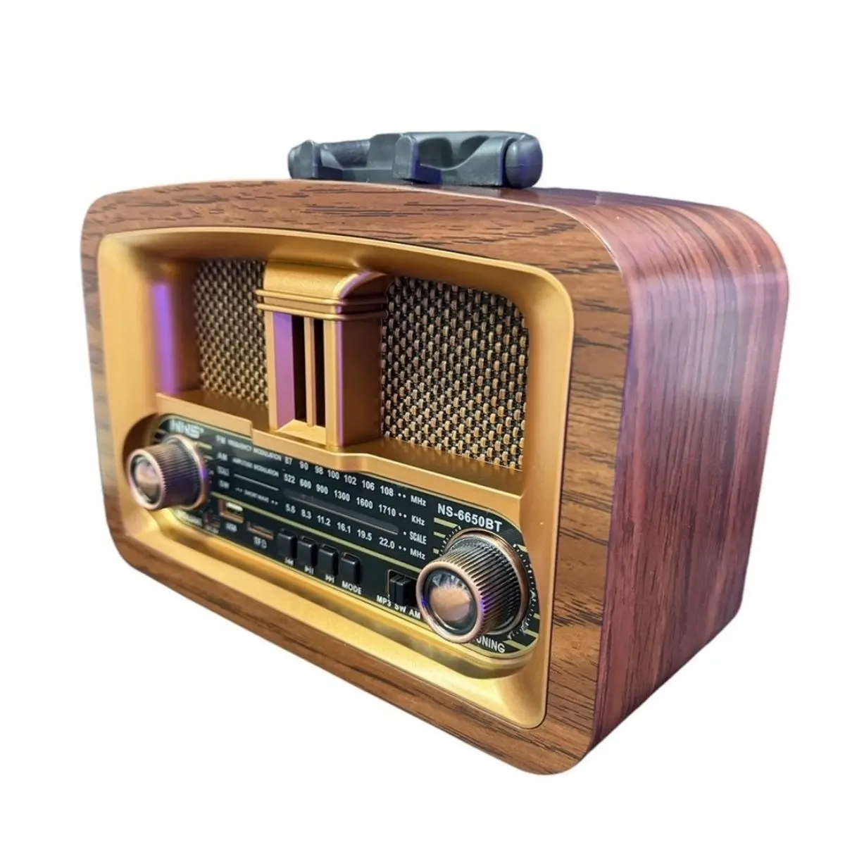 Taşınabilir Klasik AM/FM/SW  Retro Ev Radyo USB ile Şarj Olabilen Retro Radyo (4745)-3