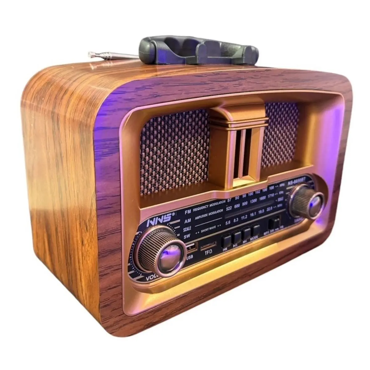 Taşınabilir Klasik AM/FM/SW  Retro Ev Radyo USB ile Şarj Olabilen Retro Radyo (4745)-4