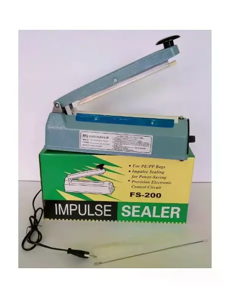 20Cm  Metal Gövde Poşet Ağzı Yapıştırma Kapatma Makinası FS-200 (4745)