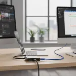 4’ü 1 Arada Type-C to Hub Dönüştürücü Adaptör – 4K Ultra HD HDMI &amp;amp; VGA Görüntü Aktarımı, PD Hızlı Şarj Destekli, USB Çoklayıcı (4745)-3