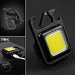 Anahtarlıklı, Açacaklı,Güçlü Mıknatıslı 3 Farklı Led Modlu Mini Boy Asılabilen Led Kamp Aydınlatması,El Feneri (4745)-4