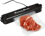 Vacuum Sealer Ev Tipi Vakumlama ve Yapıştırma Makinesi + 10 Adet Vakum Poşeti (4745)-3