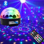 Küre Disko Topu Müzik Çalar Renkli Lazer Işıklı Bluetooth (4745)-2