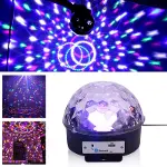 Küre Disko Topu Müzik Çalar Renkli Lazer Işıklı Bluetooth (4745)-3