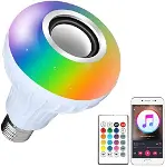 Bluetooth Hoparlör Akıllı Led Ampul Lamba (4745)-1