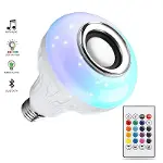 Bluetooth Hoparlör Akıllı Led Ampul Lamba (4745)-4