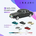 WS-596 Araba Görünümlü Kablosuz Bluetooth Hoparlör Siyah (4745)-1
