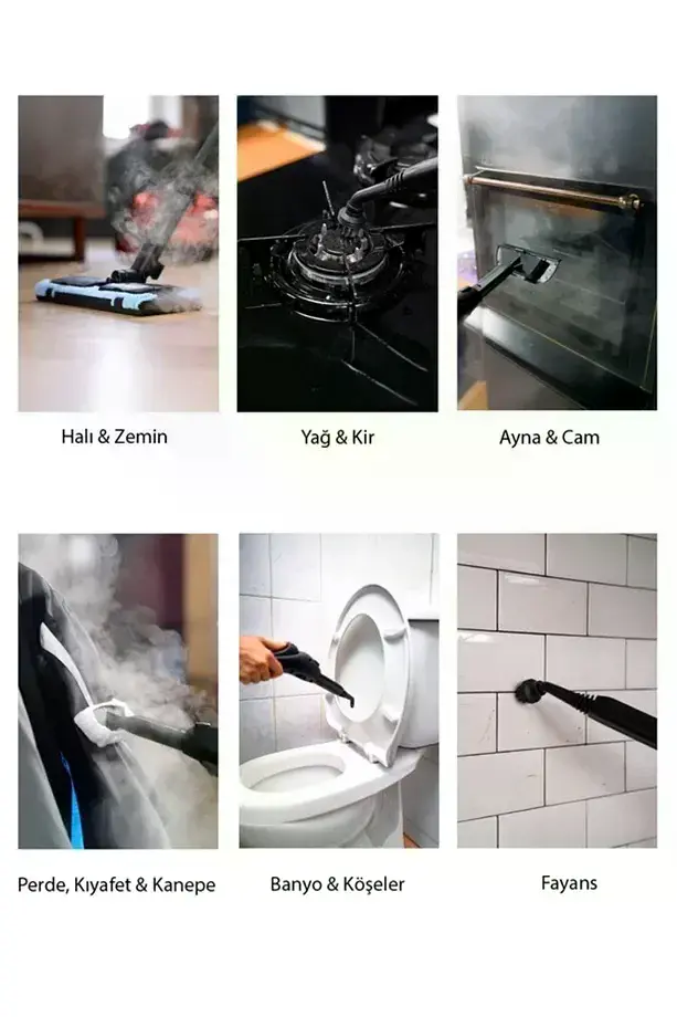 Classen Smart Çok Fonksiyonlu Güçlü Buharlı Temizleyici Makinesi (4745)-4