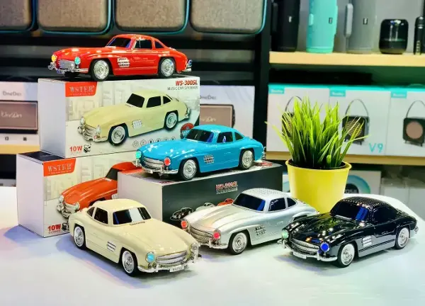 WS-300SL Klasik Benz Model 10W Bluetooth Hoparlör Fm Radyo USB (4745)
