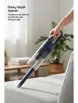 DİKEY MAVİ ELEKTRİKLİ SÜPÜRGE 500W 90° BAŞLIK - 1.5LT TOZ HAZNE - ÇİFT FİLTRE SVC-8628 (4745)-5