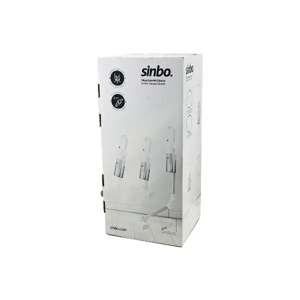 BEYAZ DİKEY ELEKTRİKLİ SÜPÜRGE ERGONOMİK KATLANABİLİR BORU 500W 90° DÖNEBİLEN BAŞLIK PRATİK HAZNE SVC-8629 (4745)