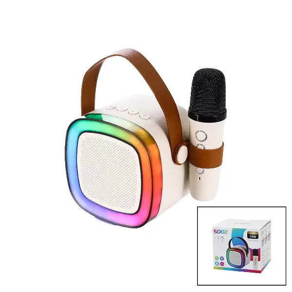 NOSTALJİ MİNİ RADYO MODELKARAOKE MİKROFONLUBLUETOOTH WİRELESS HOPARLÖR- SPEAKER USB ŞARJLI (4745)