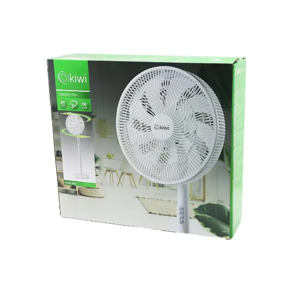 KİWİ KFAN-7627 41CM 50W EV TİPİ AYAKLI VANTİLATÖR 3-KADEME HIZ 9-PLS.KANAT SİGORTALI SESSİZ MOTOR YÜKSEKLİK: 125CM (4745)
