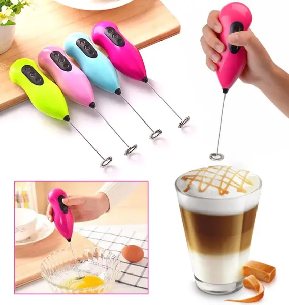 Mini Pilli Karıştırıcı ve Köpürtücü El Mikseri (4745)