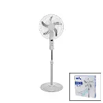 18 İNC 45 CM KUMANDALI  SANAYİ TİPİ AYAKLI VANTİLATÖR 5-METAL PERVANE 3-KADEME HIZ 65W Y:137CM (4745)-1