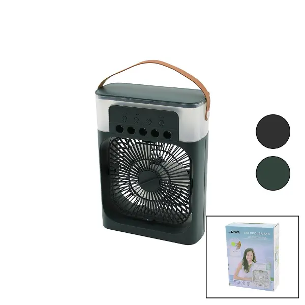 HAVA NEMLENDİRME - FAN - GECE LAMBASI MASA ÜSTÜ ULTRASONİK VANTİLATÖR 360 DERECE USB ŞARJ 3KDM HIZ (4745)