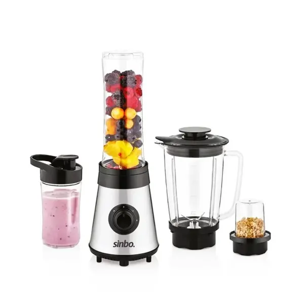 BUZ KIRICI - KAHVE ÖĞÜTÜCÜ HAZNELİ - ŞİŞELİ ÇOK AMAÇLI SMOOTHIE BLENDER 800ML - 500W SHB-3190 (4745)