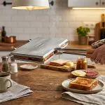 NUR IŞIKLAR İÇİ TEFLON EL TOST MAKİNESİ (4745)-4
