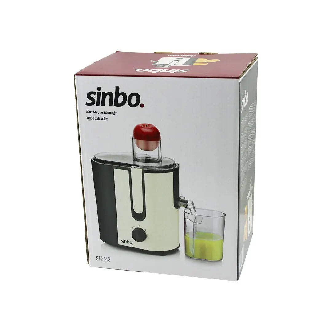 ELEKTRİKLİ BEJ KATI MEYVE SIKACAK 600W HAZNE POSA:1250ML - M.SUYU:450ML ÇELİK FİLTRE 65MM TÜP SJ-3143 (4745)