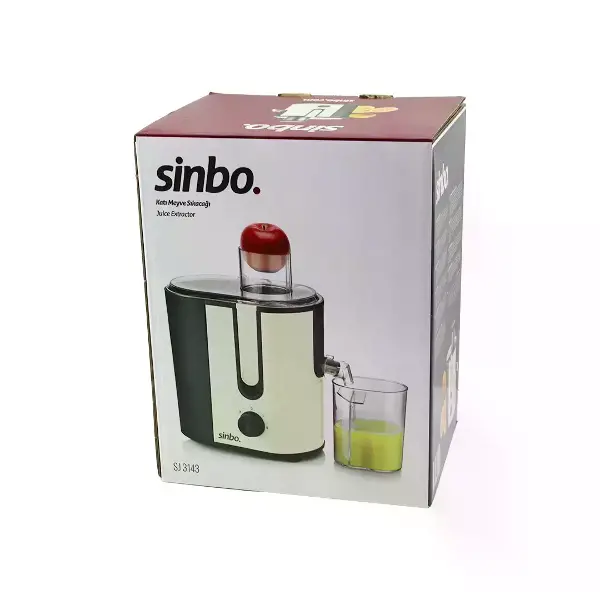 ELEKTRİKLİ BEJ KATI MEYVE SIKACAK 600W HAZNE POSA:1250ML - M.SUYU:450ML ÇELİK FİLTRE 65MM TÜP SJ-3143 (4745)