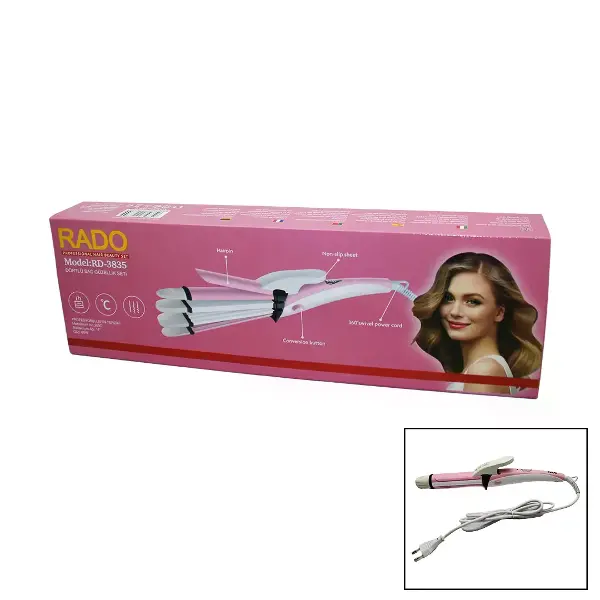 Rado RD-3835 Şekillendirici Saç Güzellik Seti - 4'lü, 60W (4745)