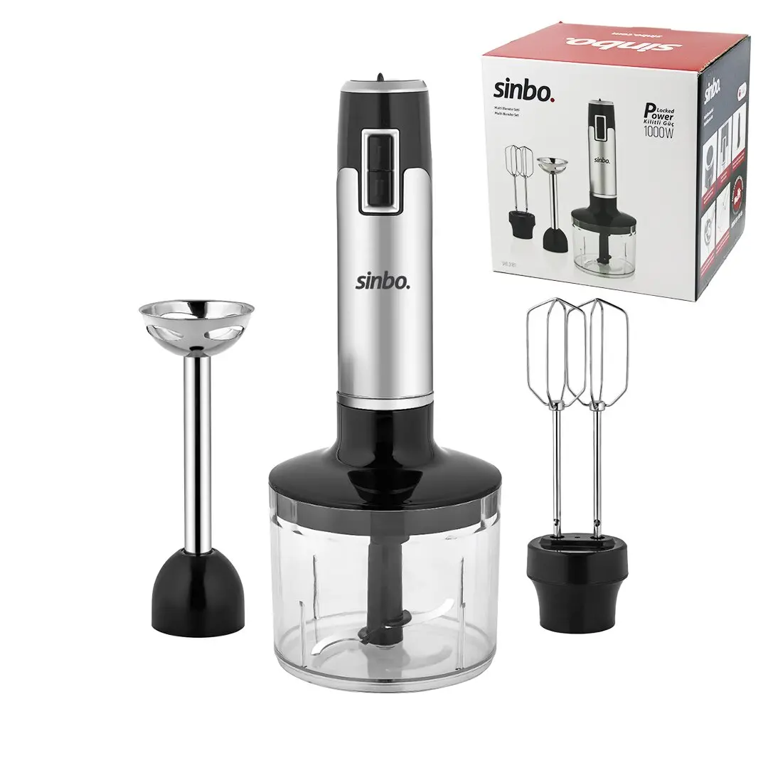 MULTİ TURBO EL BLENDER SETİ AYARLANABİLİR KADEME HIZ 700ML HAZNE SHB-3181 (4745)