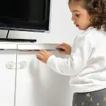 2&amp;apos;li Mini Çok Amaçlı Kilit- Çocuk Güvenlik Gereçkerli Çekmece,Dolap,Kapak Kilidi (4745)-4