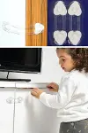 2&amp;apos;li Mini Çok Amaçlı Kilit- Çocuk Güvenlik Gereçkerli Çekmece,Dolap,Kapak Kilidi (4745)-5