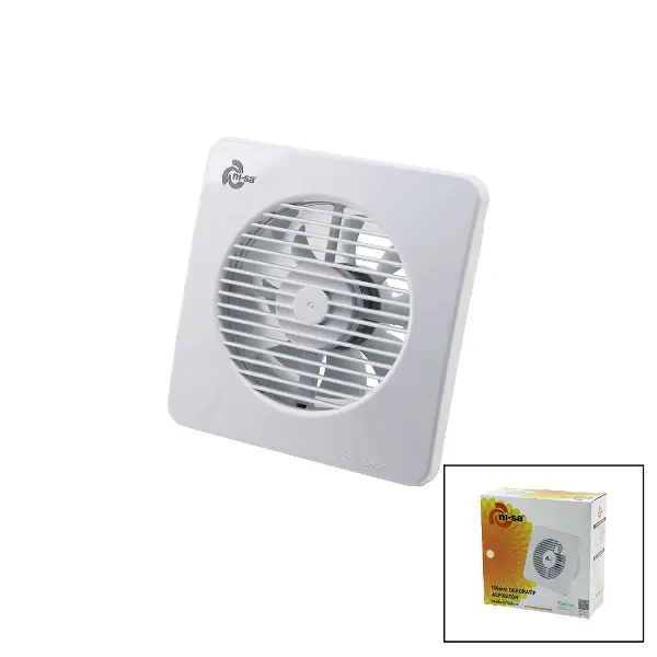 PLASTİK ASPİRATÖR 150 6İNÇ BANYO TUVALET HAVALANDIRMA ASPİRATÖRÜ 20W 320M3/H EBT-150 (4745)