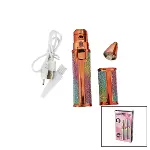 2IN1 BAŞLI - SİMLİ - RUJ MODEL - USB ŞARJLI YANAK - BURUN TÜY ALMA MAKİNESİ (4745)-1