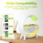 Kablosuz, Usb Bağlantılı, Ekstra Uzun Pil Ömürlü, 7 Renk Seçenekli Ambiyans Işığı,Telefon Şarj Standı BT2301 (4745)-3