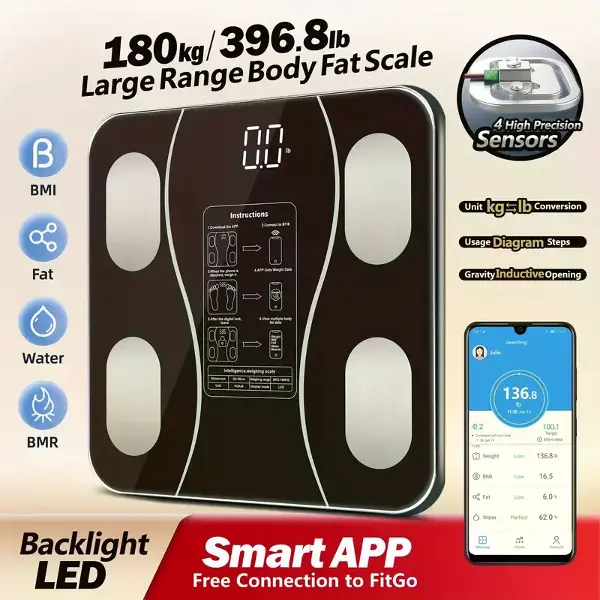 Siyah Akıllı Dijital Baskül FS-550 (4745)