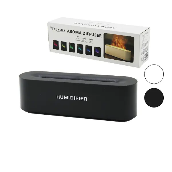 DİKDÖRGEN 150ML USB ŞARJLI - RENKLİ LEDLİ IŞIK HAVA NEMLENDİRİCİ BUHAR MAKİNE - KOKU GİDERİCİ (4745)