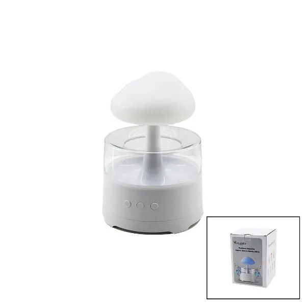 YAĞMUR BULUTU - BT SPEKAER HOPARLÖR 300ML USB ŞARJLI - RENKLİ LEDLİ IŞIK - KUMANDALI HAVA NEMLENDİRİCİ BUHAR MAKİNE - KOKU GİDERİCİ (4745)