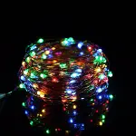 Pilli Renkli Peri Led Işık Dekoratif Aydınlatma 5 Metre RGB Led (4745)-1