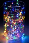 Pilli Renkli Peri Led Işık Dekoratif Aydınlatma 5 Metre RGB Led (4745)-5
